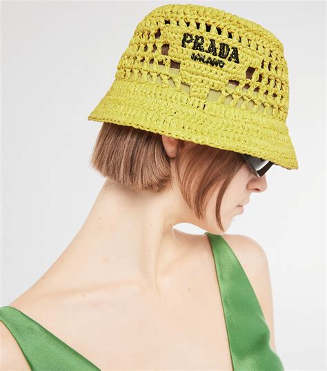 prada rafia hat|prada bucket hat sale.